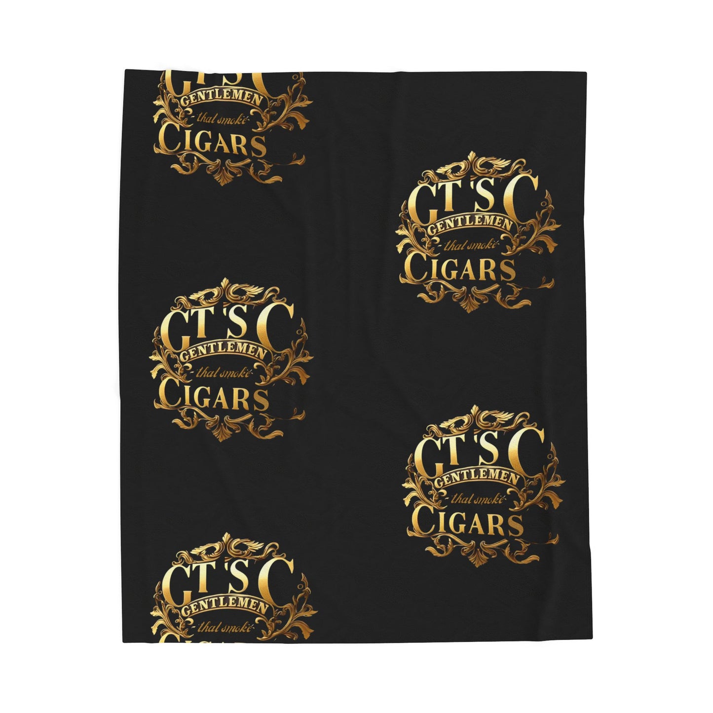 Gentlemen's Cigar Plush Blanket | Cozy Gift for Cigar Lovers, Home Decor, Decorative Throw Blanket, Perfect for Relaxation