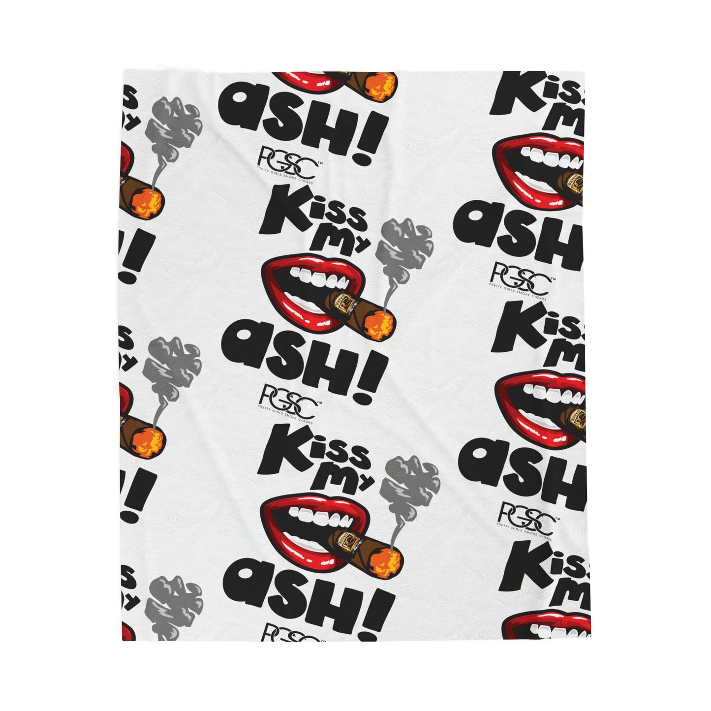 Kisss My Ash  Plush Blanket