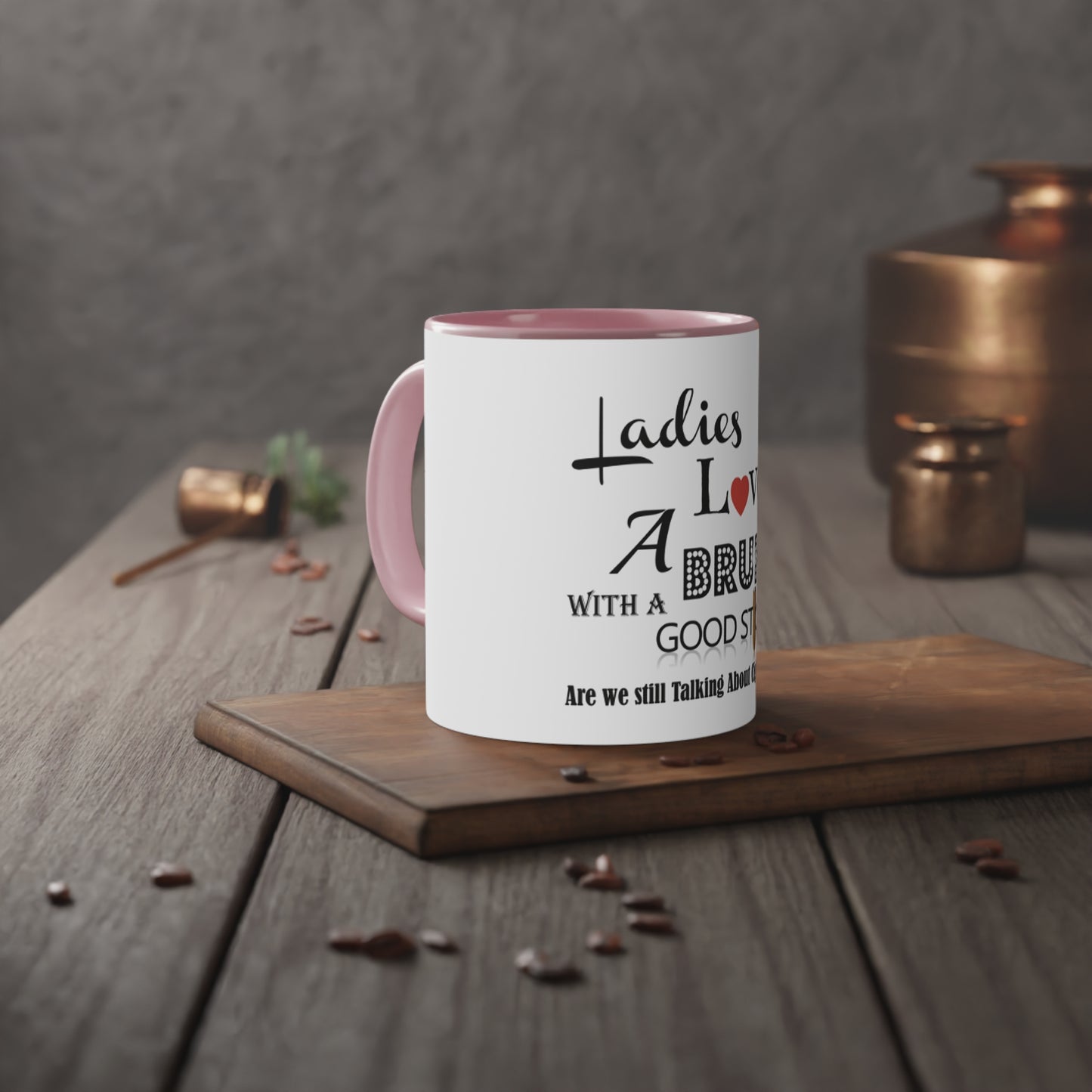 Ladies Love White Accent Mug, 11oz