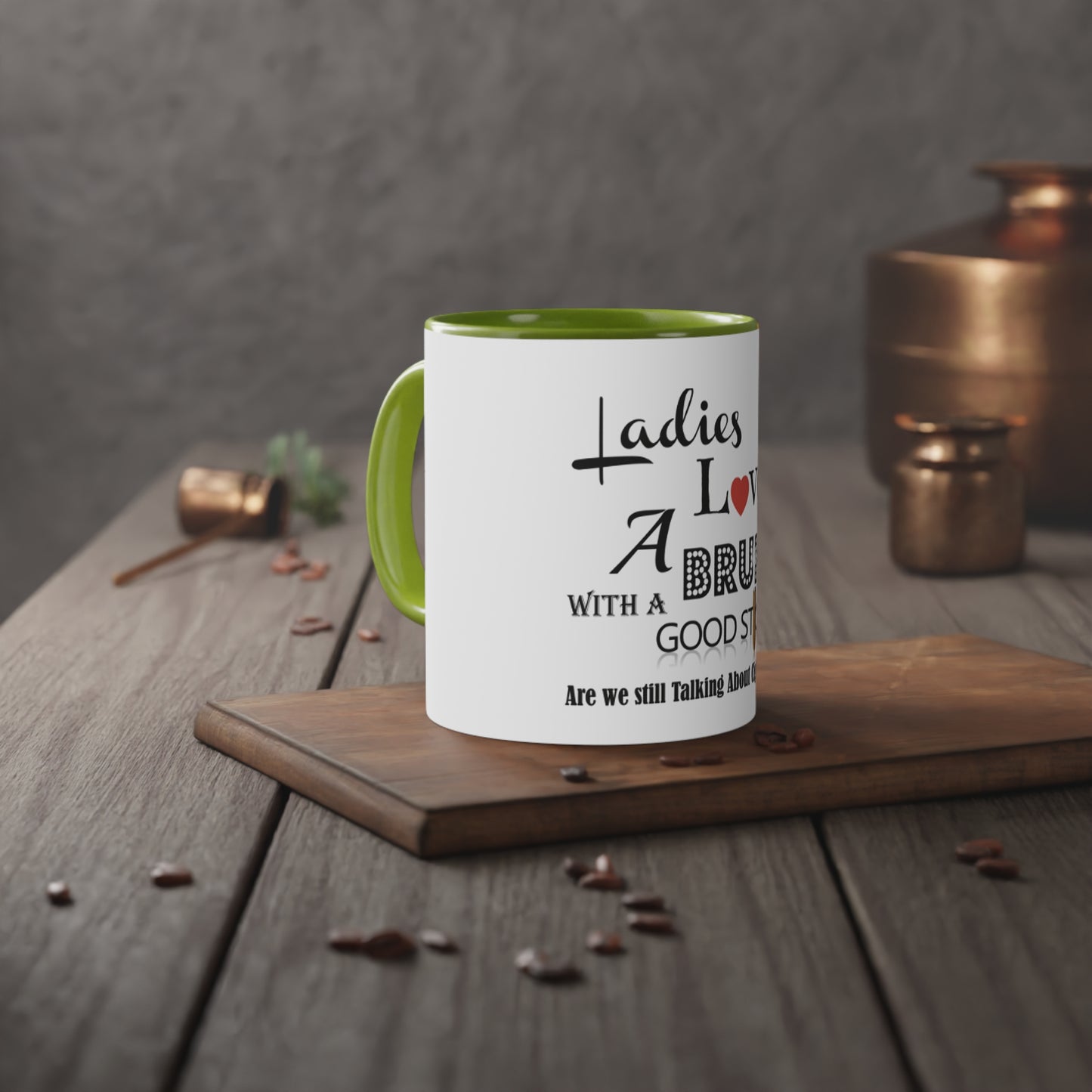 Ladies Love White Accent Mug, 11oz