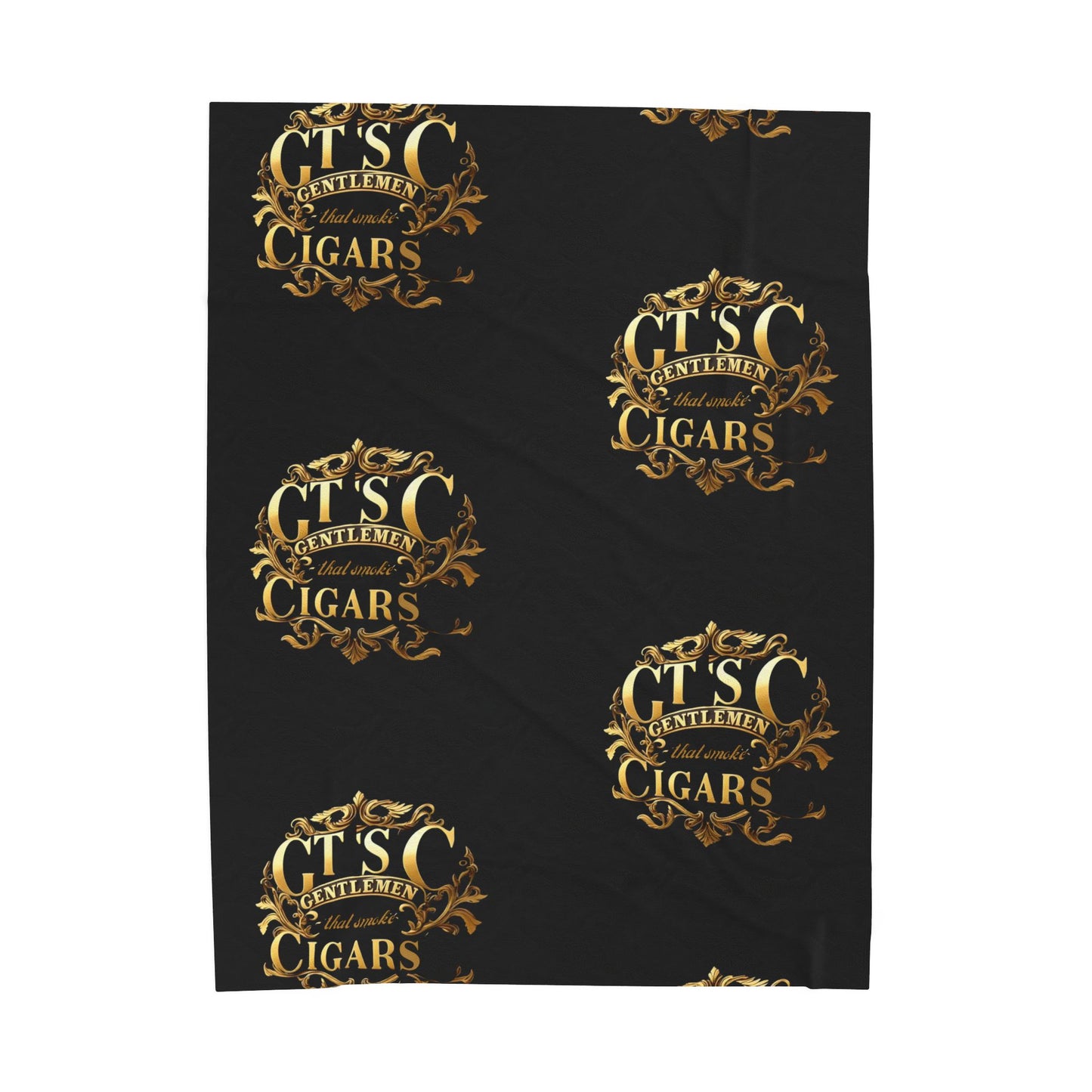 Gentlemen's Cigar Plush Blanket | Cozy Gift for Cigar Lovers, Home Decor, Decorative Throw Blanket, Perfect for Relaxation