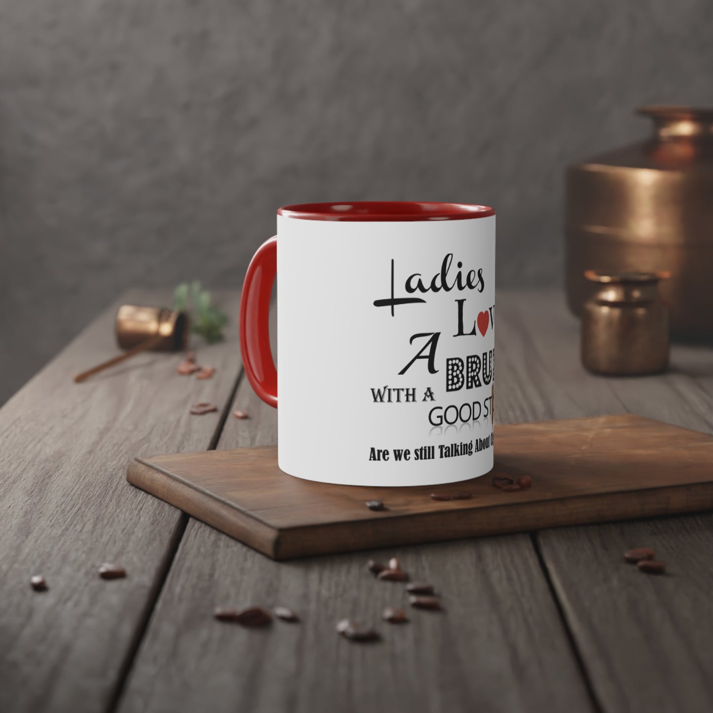 Ladies Love White Accent Mug, 11oz