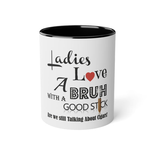 Ladies Love White Accent Mug, 11oz