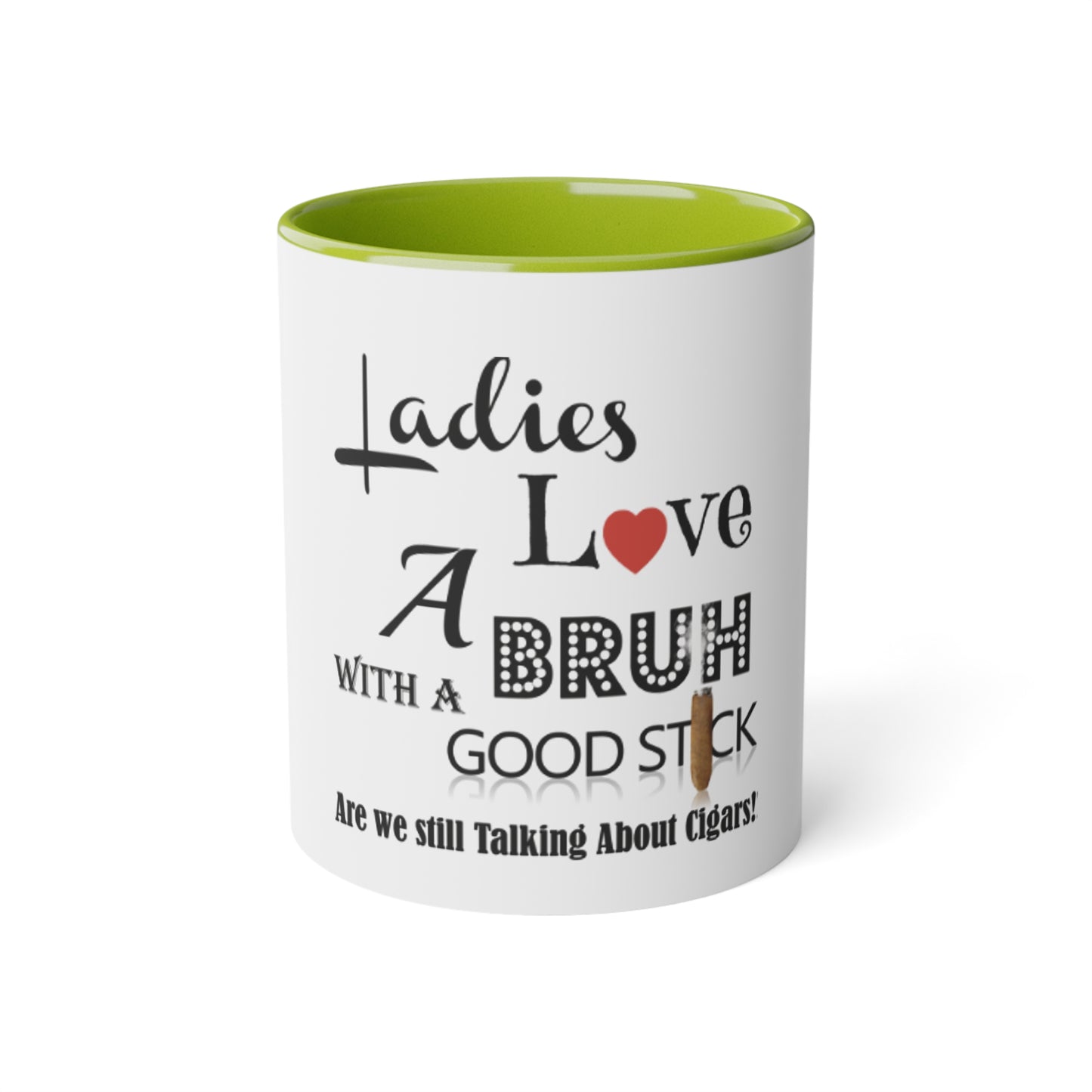 Ladies Love White Accent Mug, 11oz
