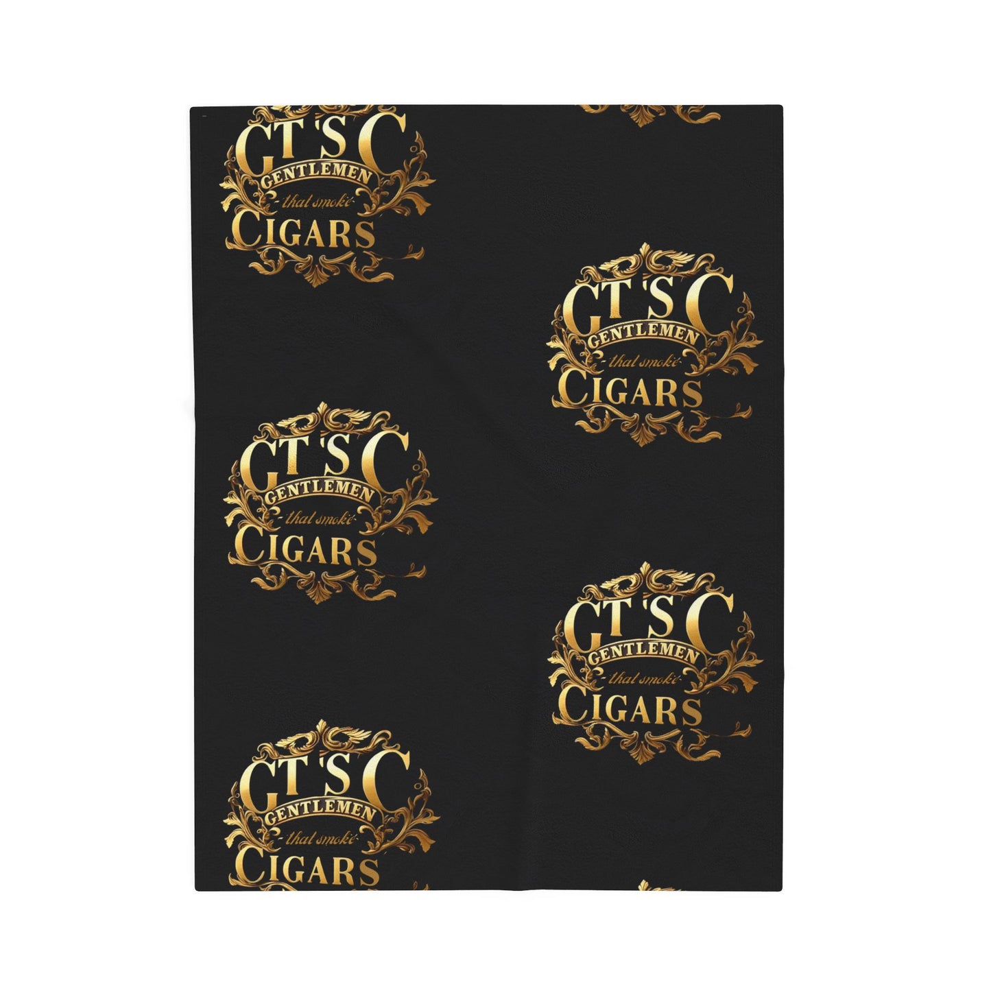 Gentlemen's Cigar Plush Blanket | Cozy Gift for Cigar Lovers, Home Decor, Decorative Throw Blanket, Perfect for Relaxation