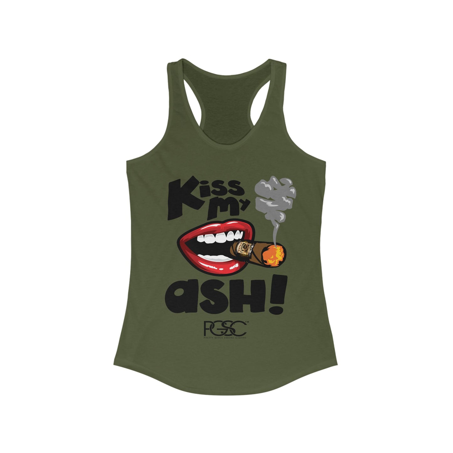 Kiss My Ash  Racerback Tank