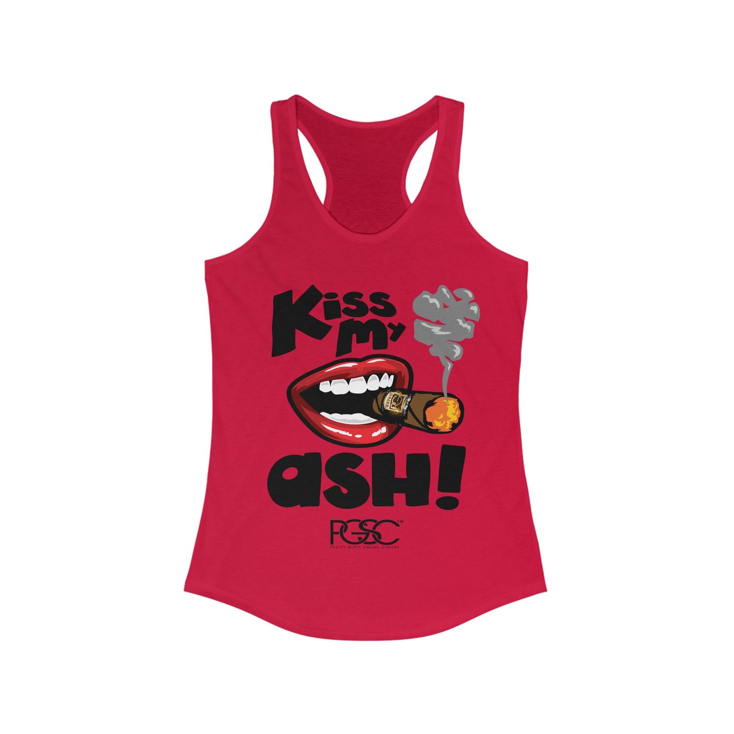 Kiss My Ash  Racerback Tank