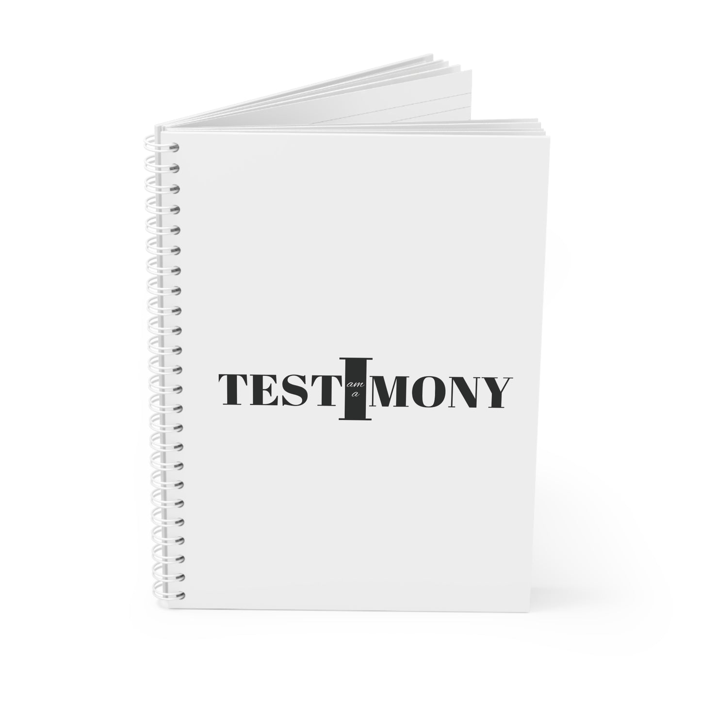 Testimony Spiral Notebook - Motivational Journal for Students, Artists, Writers, Gifts for Graduations, Organizational Tool
