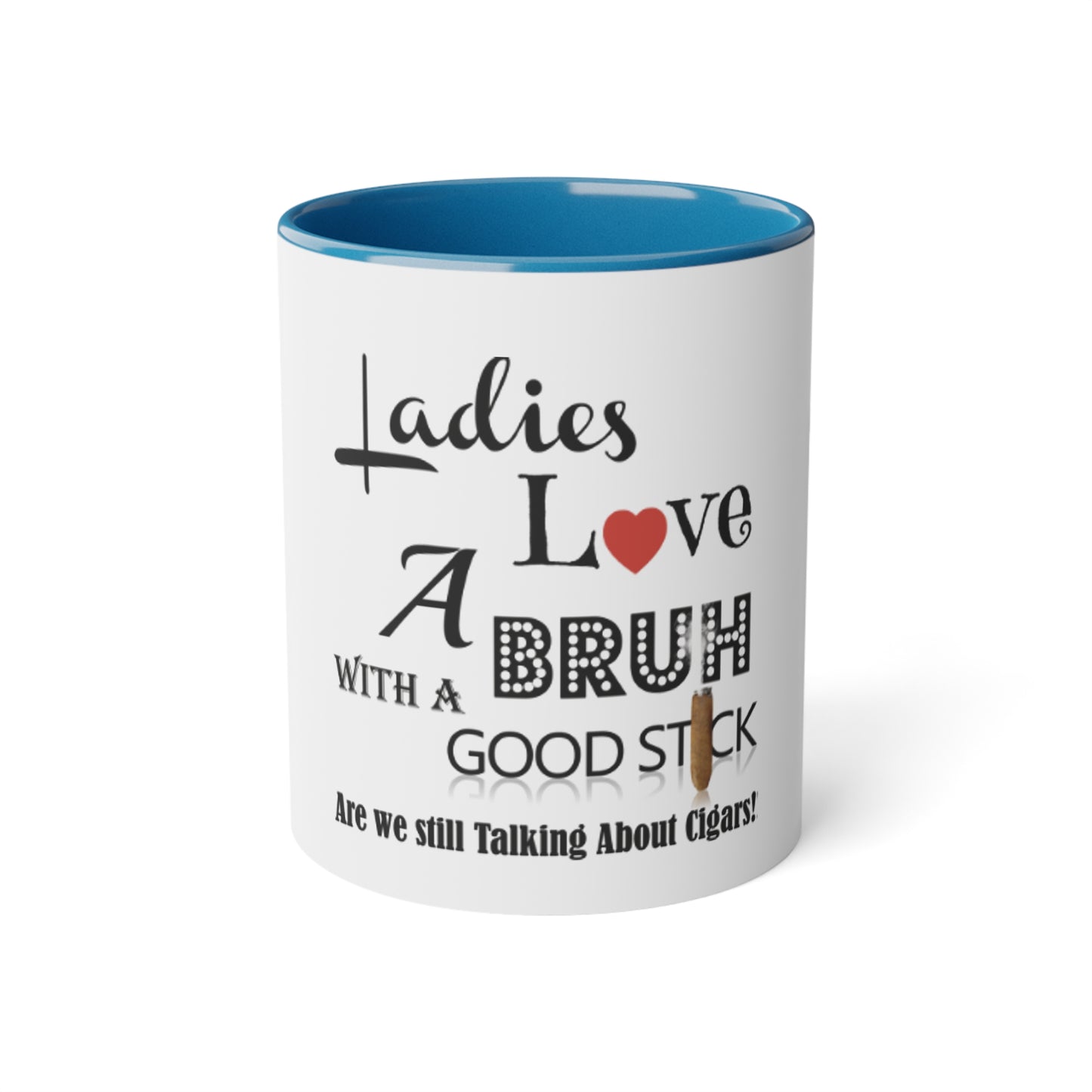 Ladies Love White Accent Mug, 11oz
