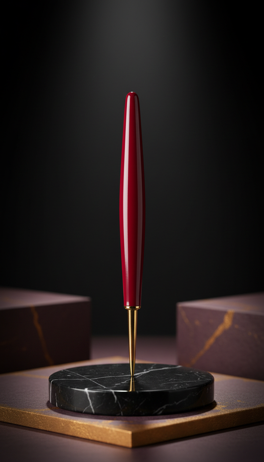 Crimson Enamel Cigar Poker