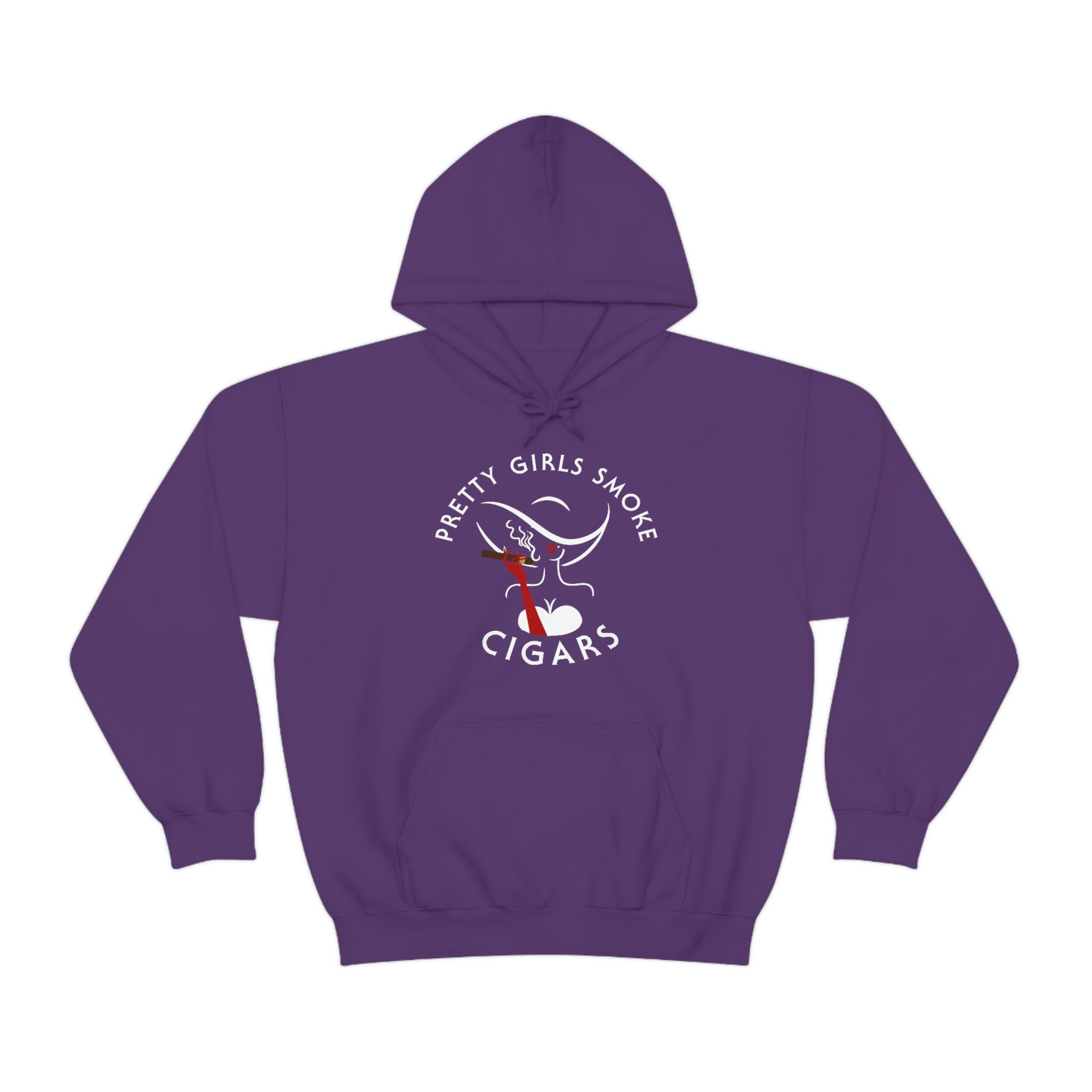 Pretty Girls Smoke Cigars Hooded Sweatshirt