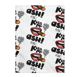 Kisss My Ash  Plush Blanket