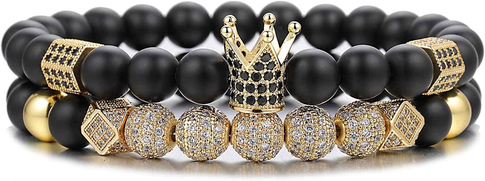 Crown Bracelets Set