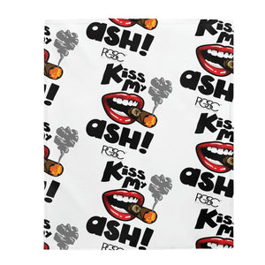 Kisss My Ash  Plush Blanket