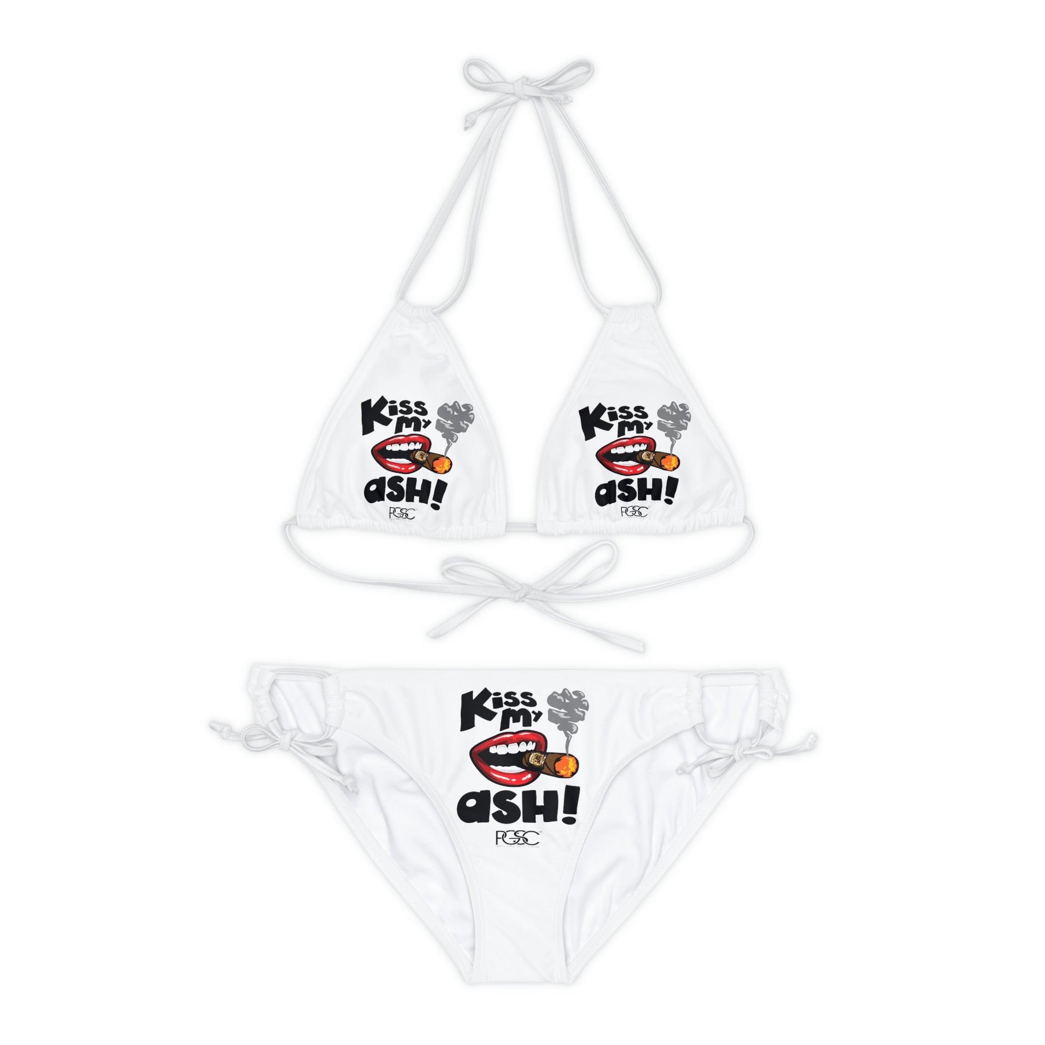 Kiss My Ash f Strappy Bikini Set
