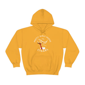 Pretty Girls Smoke Cigars Hooded Sweatshirt